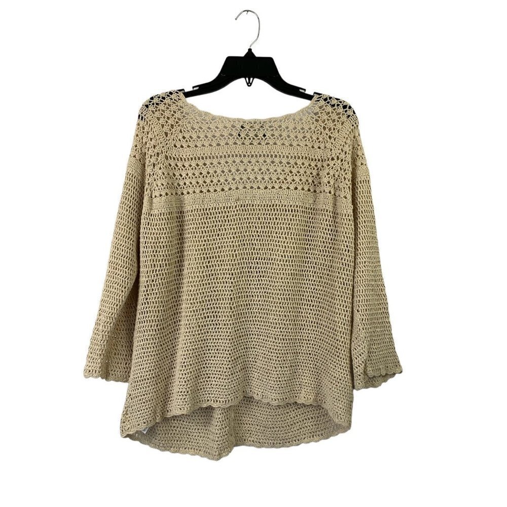 Eddie Bauer Women's Tan Knitted Cardigan
